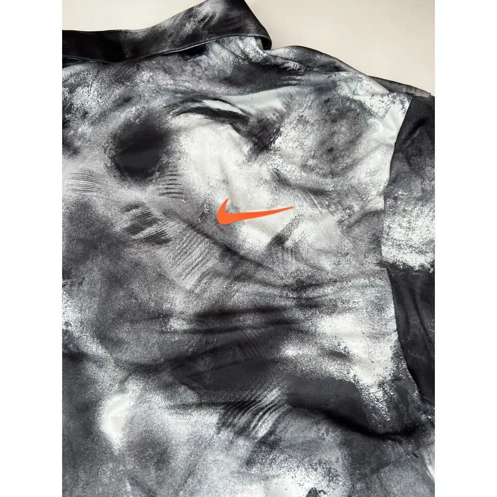 Nike Dri-FIT Tour Ombre Golf Polo Shirt Black Grey Size XL Men's